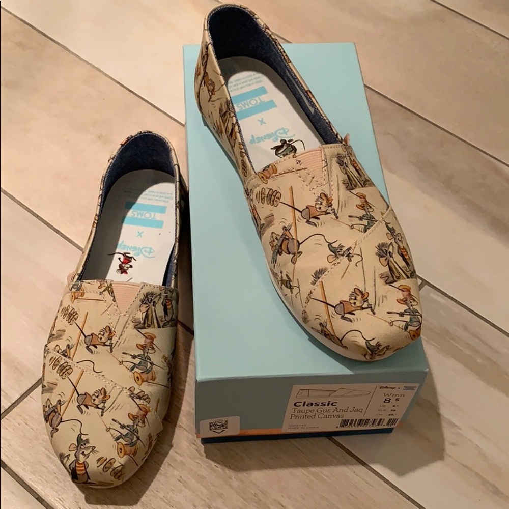 Disney x TOMS Gus and Jaq canvas shoe